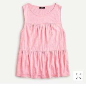 J. Crew: Pink Linen Tank Top